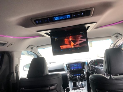 ПОТОЛОЧНЫЙ СМАРТ ТВ 15,6" С ЭЛЕКТРОПРИВОДОМ ERGO ER15AFL-AUTO ДЛЯ TOYOTA ALPHARD (1920X1080, ANDROID) ЧЁРНЫЙ