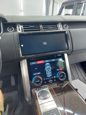Сенсорная панель климата Range Rover 4 2012-2017 - Radiola LCD/ЖК экран 10" c отверстием под CD