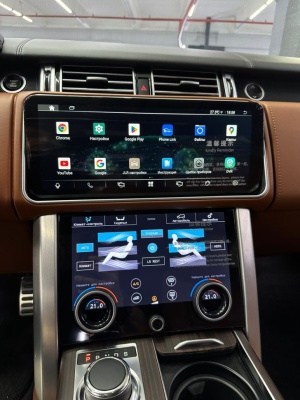 Магнитола для Range Rover 4 2016-2017 (HARMAN) - Radiola RDL-5718 моторизированный монитор 12.3", Android 13, 8+128Гб, CarPlay, 4G SIM-слот