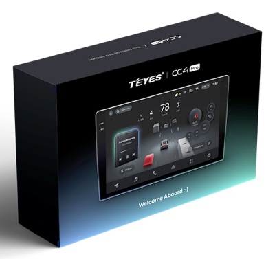 Магнитола универсальная 10.36 дюймов Teyes CC4 PRO 2K на Android 13, 8-ЯДЕР, 8ГБ-128ГБ, 4G-SIM, DSP, QLed
