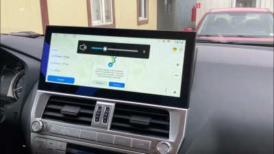 Магнитола Toyota Land Cruiser Prado 150 2017-2022 (поддержка кругового обзора) - Radiola RDL-Prado17+ монитор 12.3" на Android 12, 6Гб+128Гб, CarPlay, 4G SIM-слот