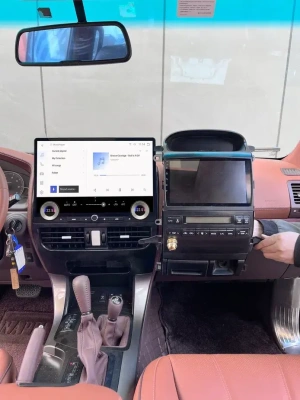 Магнитола андроид для Toyota Land Cruiser Prado 120, Lexus GX470 - Carmedia ZF-3036-GE экран 16.8" на Android 13, 8Гб+128Гб, CarPlay, 4G SIM-слот