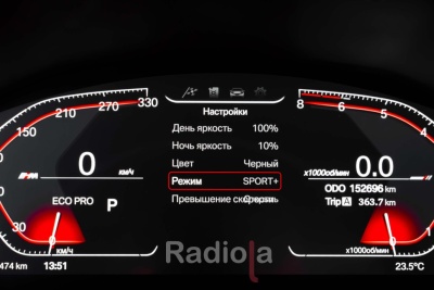 LED приборная панель для БМВ / BMW 3/4 серии F30/F31/F32/F33/F34/F36 2013-2017 NBT EVO RDL-1292