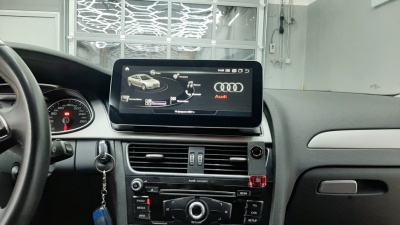 Магнитола Audi A4 B8, A5 (8T) 2007-2015 - Radiola RDL-8201 MMI Монитор 10" на Android 14, 8ГБ+128ГБ, Carplay, SIM-слот