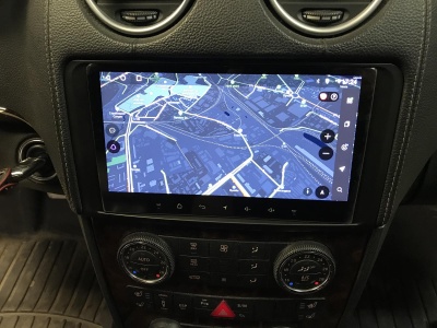 Магнитола для Mercedes-Benz ML (W164), GL (X164) 2005-2012 (матовый) - RedPower 71168M Android 10, QLED+2K, ТОП процессор, 6Гб+128Гб, CarPlay, SIM-слот