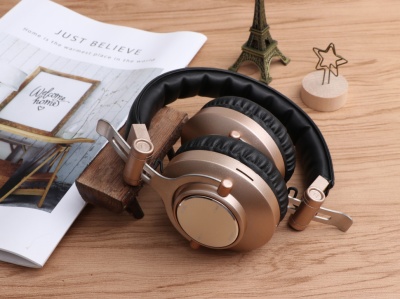 БЕСПРОВОДНЫЕ FM СТЕРЕО НАУШНИКИ ERGO VJ080 золото