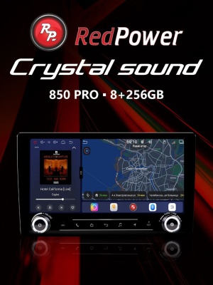 Магнитола android RedPower 850 PRO 8/256 Гб 10 дюймов с крутилками