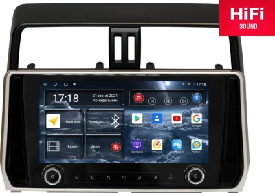 Штатная магнитола для Toyota Prado 150 2017-2021 RedPower K75365 на Android 10, 8-ЯДЕР, 6ГБ-128ГБ
