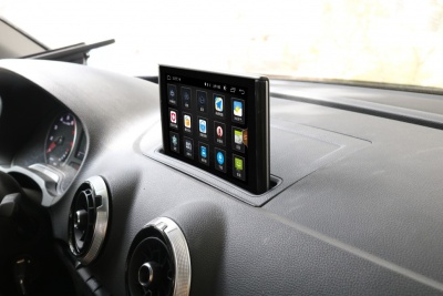 Магнитола Audi A3 2013-2020 - Radiola RDL-9603 выезжающий монитор 7", Android 12, 8+128Гб, CarPlay, SIM-слот