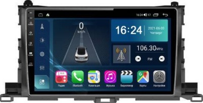 Штатная магнитола для Toyota Highlander 2014+ FarCar TG467M на Android 10, 8-ядер, 2Гб-32Гб, встроенным 4G модемом и DSP