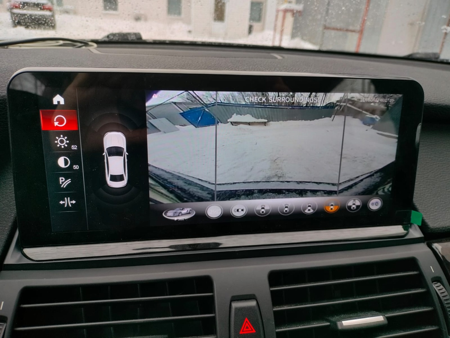 Система кругового обзора 360 для BMW с регистратором 