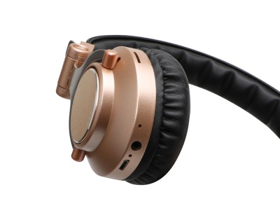 БЕСПРОВОДНЫЕ FM СТЕРЕО НАУШНИКИ ERGO VJ080 золото