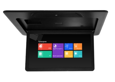 Потолочный Смарт ТВ 15,6" ERGO ER15AFL для Toyota Alphard (1920x1080, Android) черный