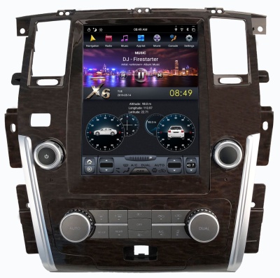 Штатная магнитола для Nissan Patrol 2010+ - Carmedia ZF-1222-Q6 ("Тесла-Стиль") на Android 11