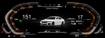 Цифровая приборная панель для БМВ / BMW 3 серии E90/E91/E92/E93 2005-2013 CCC CIC RDL-1302