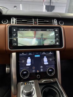 Магнитола для Range Rover 4 2016-2017 (HARMAN) - Radiola RDL-5718 моторизированный монитор 12.3", Android 13, 8+128Гб, CarPlay, 4G SIM-слот