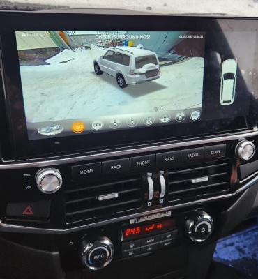 Система кругового обзора 360 для Mitsubishi Pajero 4 с регистратором 