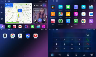 Магнитола в 9" рамку с функцией 360 - FarCar BX855-360 на Android 13, монитор 9.5" QLED+2K, 6/128Гб, CarPlay, 4G SIM-слот, 4 камеры в комплекте