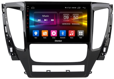 Штатная магнитола для Mitsubishi Pajero sport 2017+ - Carmedia OL-9638-P30 на Android 10, до 8-ЯДЕР, до 4ГБ-64ГБ памяти и встроенным DSP