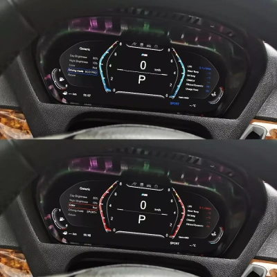 Цифровая панель приборов BMW X5 E70 2007-2013 - Radiola 1295 с LCD / ЖК 12.3" экраном QLED